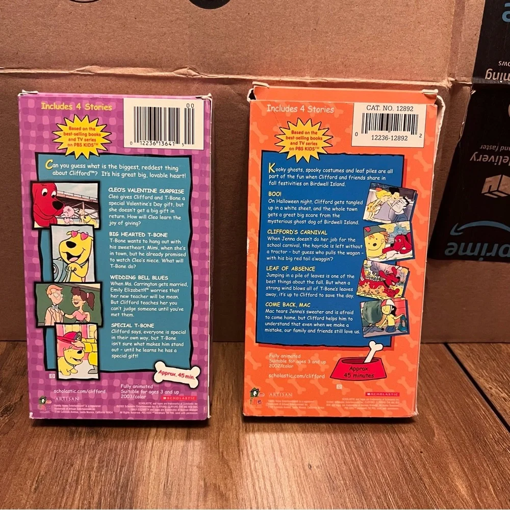 Scholastic Clifford VHS Set